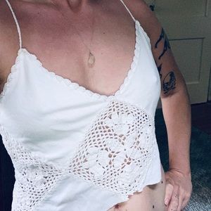 crochet crop tank